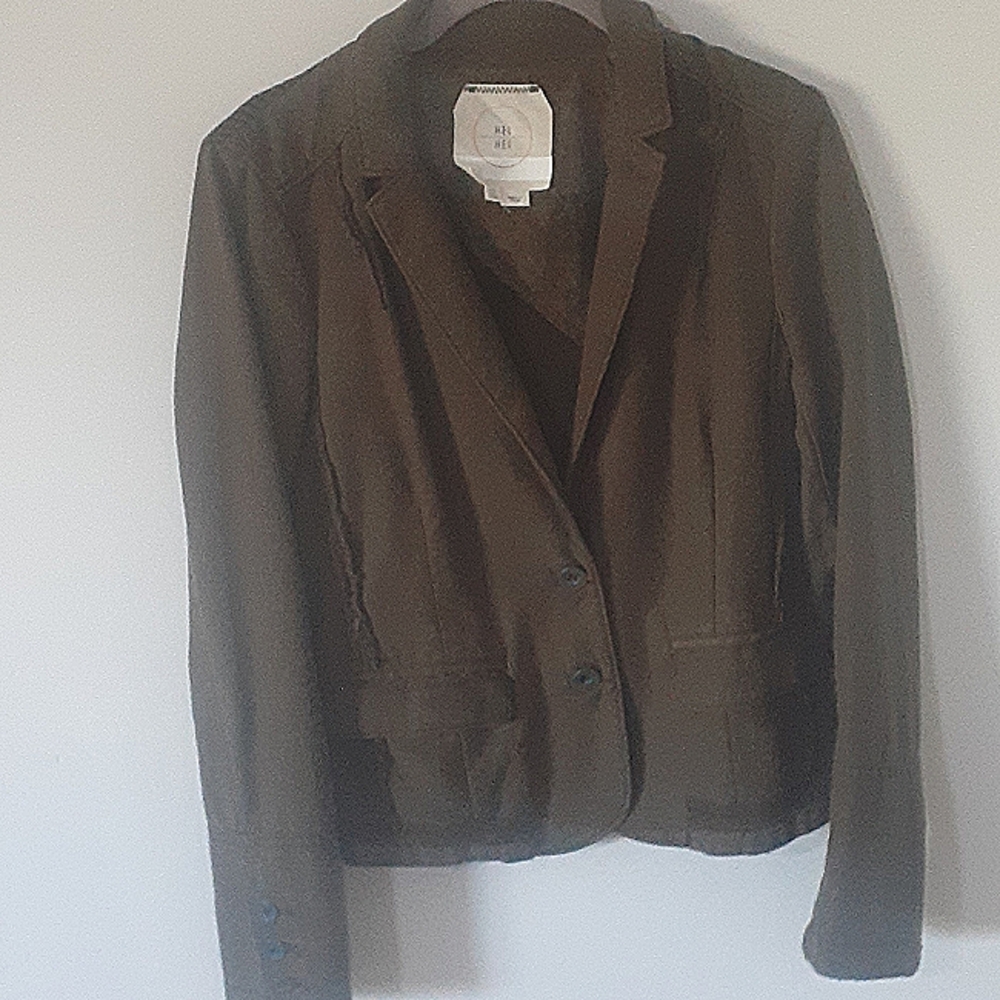 Anthropology  green blazer jacket size 4